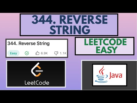344 Reverse String Java Leetcode