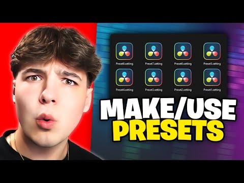 How to Make/Use PRESETS in Davinci Resolve! - Beginner's Tutorial (2024)