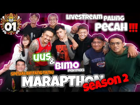 REZA ARAP x UUS x BIMO STREAMING PALING GOKIL DAN SERU ❗❗❗ Ngakak terus sampe akhir🤣-yb Marapthon S2