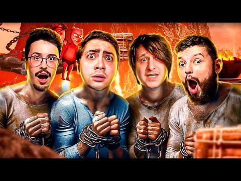 FUI ACORRENTADO COM MEUS AMIGOS! - CHAINED TOGETHER COM OS AMIGOS - Parte 1