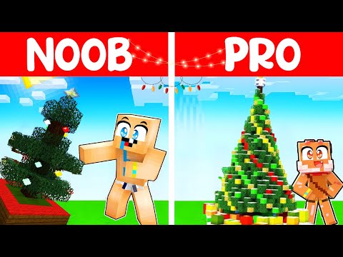 Insane Christmas Tree Showdown in Minecraft!!