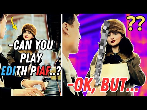 The whole STATION turned into a CONCERT HALL 😱🎺 "La Foule" cover