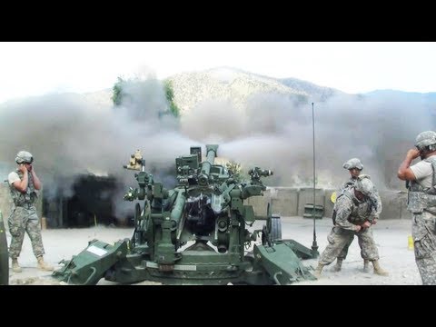 M777 Artillery Engages Taliban With Direct Fire