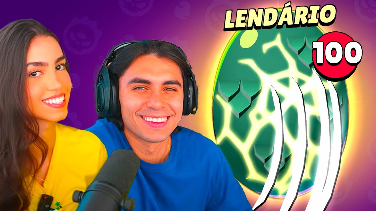 ABRINDO 100 OVOS NA CONTA DA MINHA NAMORADA no Brawl Stars