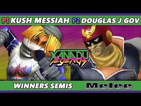 Xanadu Legends Top 8 - Douglas.J.Gov (Captain Falcon) Vs. Kush Messiah (Sheik) Smash Melee - SSBM