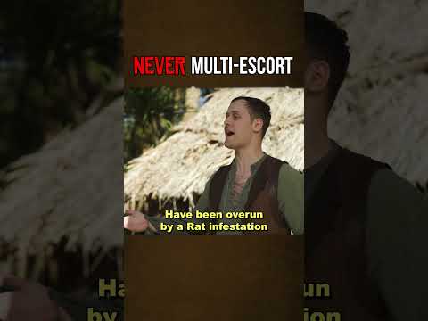 Taking on more than one escort quest #shorts