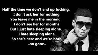 Hate Sleeping Alone - Drake // Lyrics On Screen [HD]