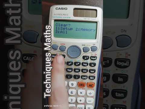 How to reset or clear the memory of your Casio calculator before exam#youtubeshorts
