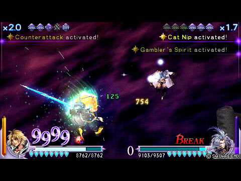 Dissidia Final Fantasy - Tidus vs Kuja (Vivi Friend Card)