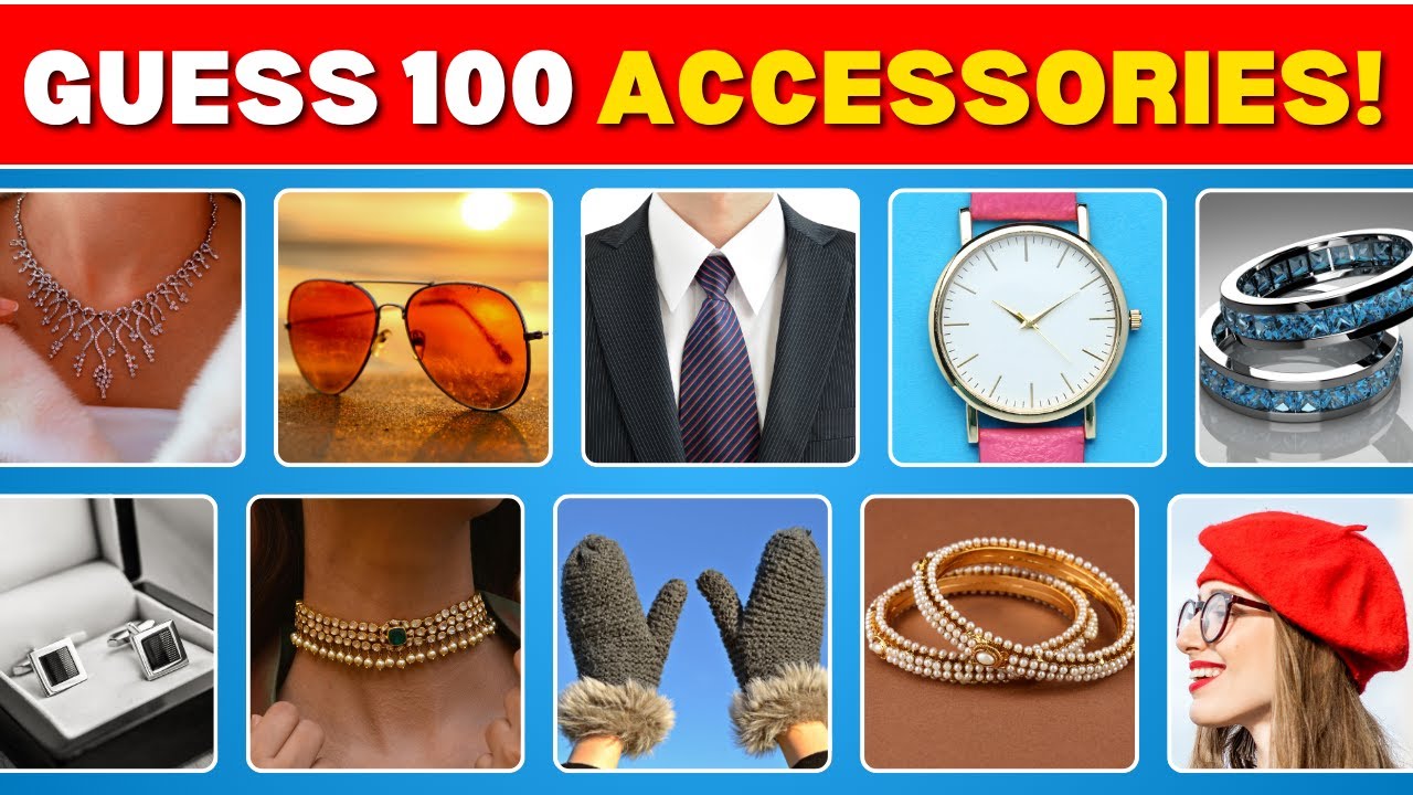 Can You Name These Accessories? | Fun English Vocabulary Quiz | Guess The Accessories Quiz