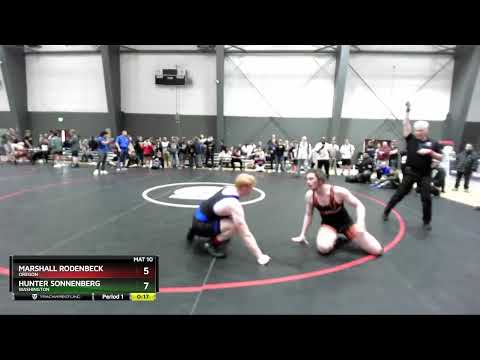 195 Lbs 1st Place Match - Marshall Rodenbeck, Oregon Vs Hunter Sonnenberg, Washington 7f06