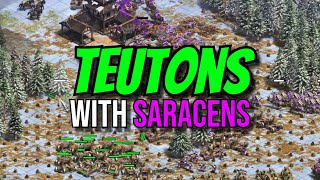 TEUTONS pushing with SARACENS (Mr.Magic) in the enemy's weakside of the map
