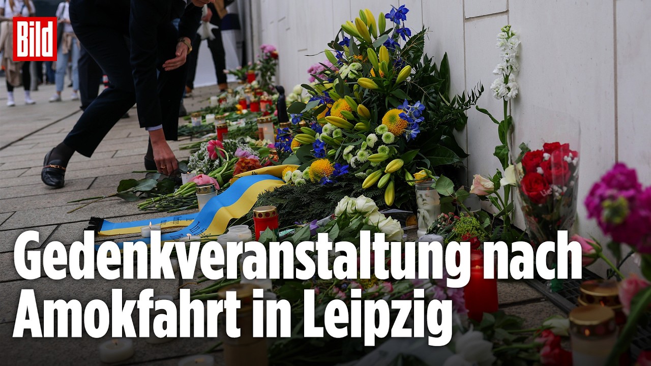 LEIPZIG: Trauergottesdienst nach Amokfahrt mit zwei Toten | BILD LIVE