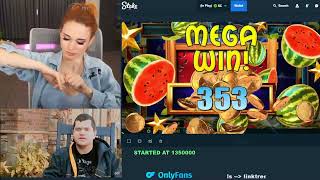 Mega Win by Amouranth #xposed #roshstein #trainwrecks #gamble #win #gambling #ayzeee #Amouranth