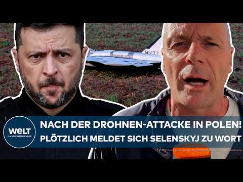 POLEN: Nach Putins Drohnen-Attacke im Nato-Luftraum! Jetzt hat Selenskyj eine große Befürchtung!