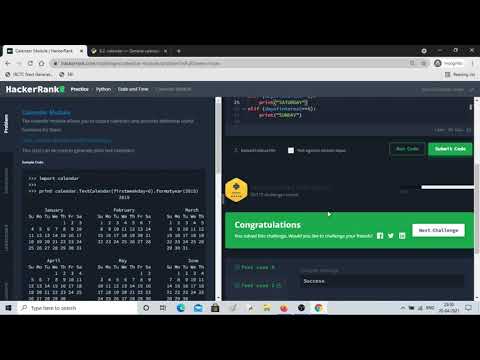 Using Library Calendar Project Python
