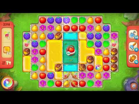 Gardenscapes Level 2318 With No Boosters - Hard Level