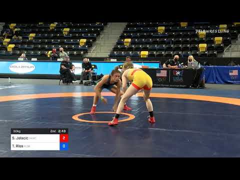 50 Kg Consolation Stefana Jelacic Sunkist Kids Wrestling Club Vs Trinity Rios Florida Jets