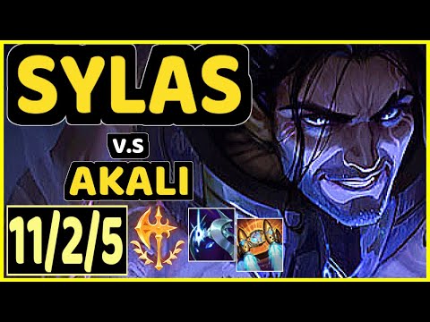SYLAS vs AKALI - 11/2/5 KDA MID GAMEPLAY - EUW Ranked MASTER
