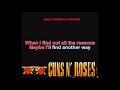 Guns N' Roses - Estranged [Karaoke]