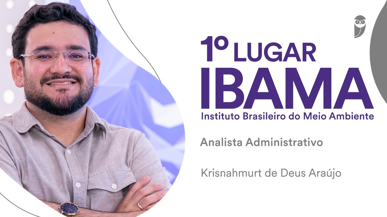 Baile dos Primeiros: Krisnahmurt Júnior, 01 para Analista Administrativo-PI no IBAMA