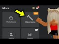 How To MAKE a ROBLOX GAME on MOBILE...