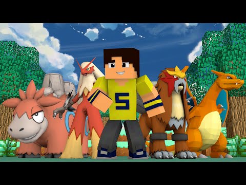 Minecraft: Disputa Pokemon - POKEMONS TIPO FOGO