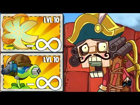 PvZ 2 Challenge - All Plants x5 POWER UP Infinite Vs 100 Nutcracker Zombies Level 5