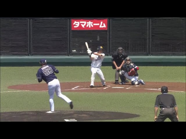 【ファーム】ホークス・釜元が三遊間を抜ける先制タイムリーを放つ!! 2018/4/20 H-Bs(ファーム)