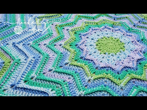 How to Crochet the RIDGED Round Ripple Blanket