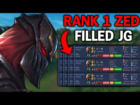 Rank 1 Zed BZ Filled Jungle vs Rengar Main.....