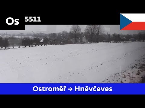 Jízda vlakem Os 5511 - 16.2.2013