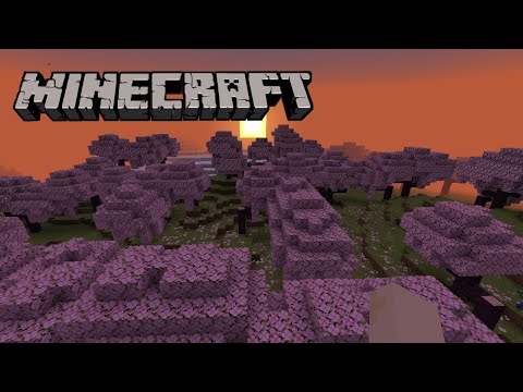 I Started A survival Series in Minecraft 1.20 in cherry blossom🌸 biome Minecraft Gameplay #1