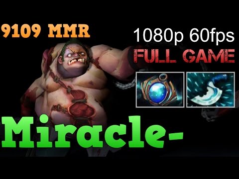 Miracle Pudge Top 1 World - 9109 MMR Dota 2