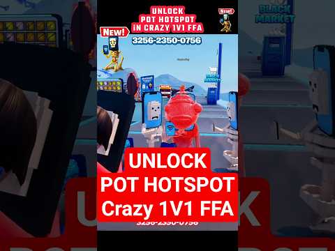 POT HOTSPOT IN CRAZY 1V1 FFA All Guns & Rides FORTNITE #fortnitecreative