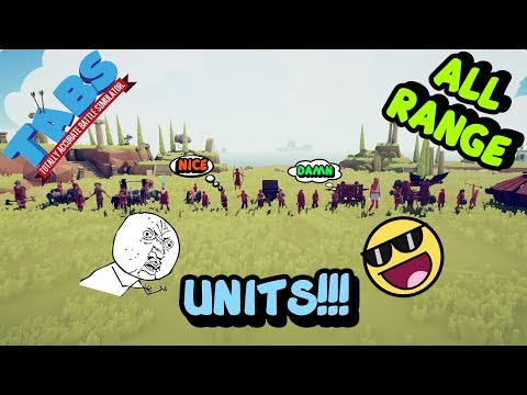 TABS | All Range Units Vs Every 100 Units (Strong Units=7) - Totally Accurate Battle Simulator
