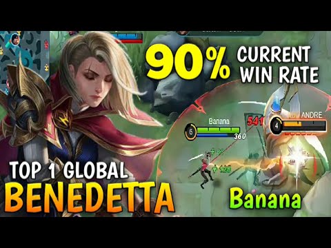 90% Current Win Rate Benedetta Offlane Aggressiv Rotation [ TOP 1 GLOBAL BENEDETTA ] - Banana.