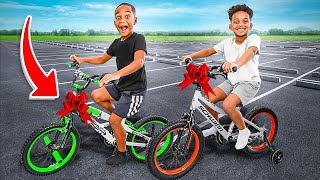 Download lagu SURPRISING DJ & KYRIE WITH NEW BIKES | The Prince Family Clubhouse mp3