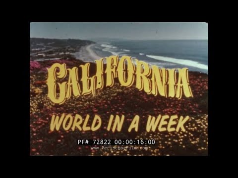 1960s CALIFORNIA "WORLD IN A WEEK" UNITED AIRLINES TRAVELOGUE SAN FRANCISCO LOS ANGELES 72822