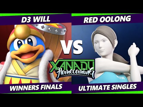 Xanadu Homecoming Winners Finals - D3_Will (Dedede) Vs. Red Oolong (Wii Fit Trainer) Smash Ultimate