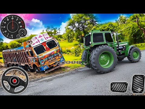 Real Tractor Pulling Simulator - Offroad Towing Cargo Tractor Driver - Android GamePlay