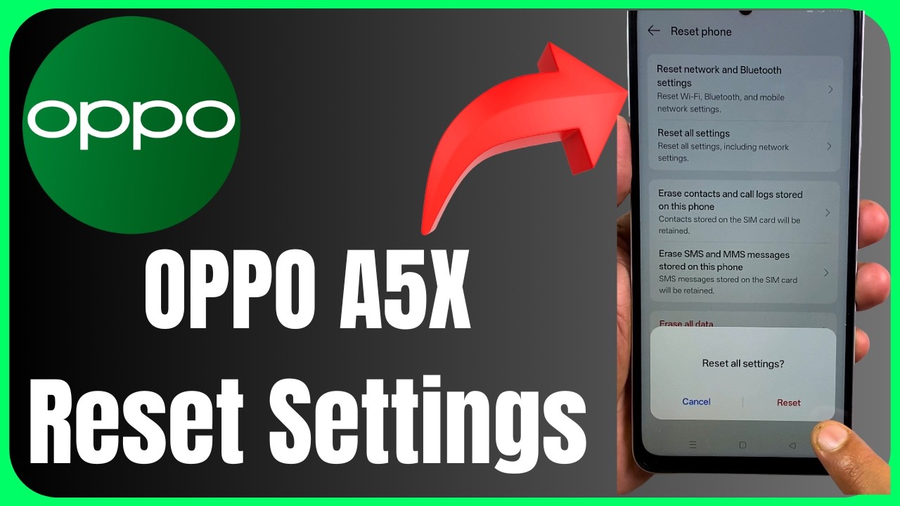 Oppo A5X Reset System Settings Full Tutorial