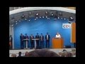 Angela Merkel - Unmut unter den Zuhörern Teil 1