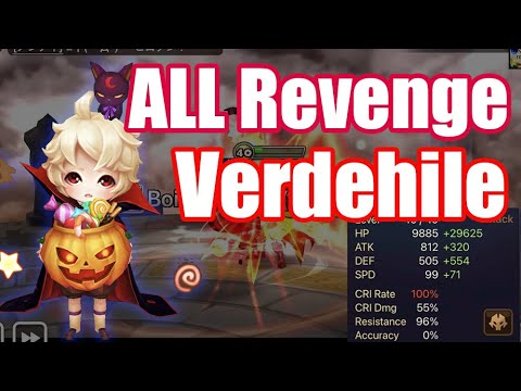 【Summoners War | Curry's RTA】The Power All Revenge Verdehile, I use double verde and so good!
