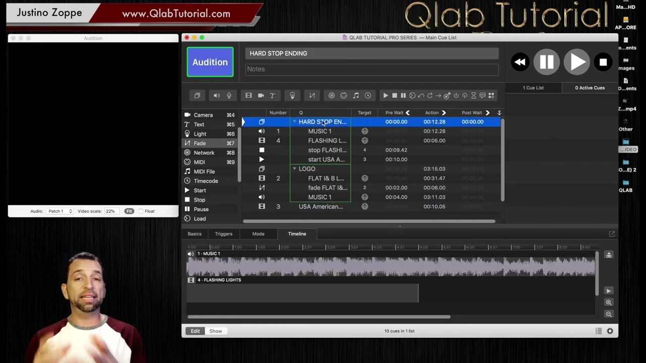 12 Start Cues Qlab Tutorial (Pro Series)