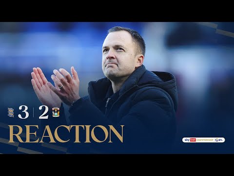 REACTION | Chris Davies reacts to Birmingham City's 3-2 victory over table toppers Coventry City 👏