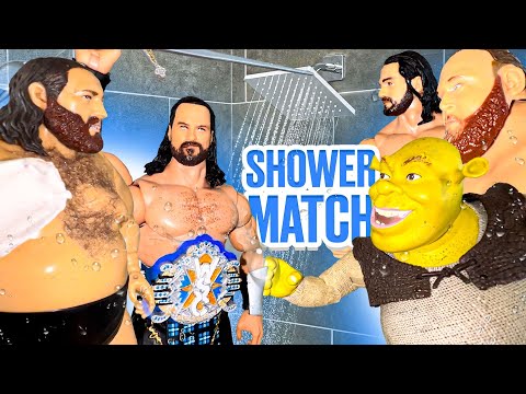 Shower Action Figure Match - Multiversal Championship!