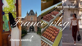 Travel vlog - VLOG| Going to a Chateau wedding in France, solo trip in Paris, exploring, quiet with God & more