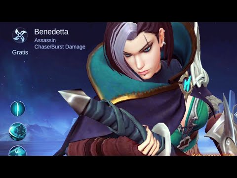 NEXT ASSASSIN OP BENEDETTA GAMEPLAY NEW HERO√√ | MOBILE LEGENDS
