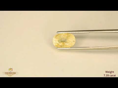 Yellow Sapphire 7.39ct. (Super Premium) video